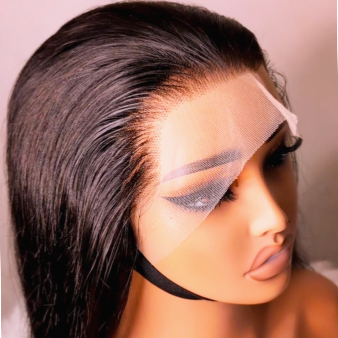 13x6 lace frontale straight perruque cheveux humains brésilienne de haute qualité