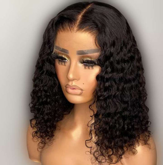 Perruque naturel cheveux humains deep wave, cheveux bresilienne