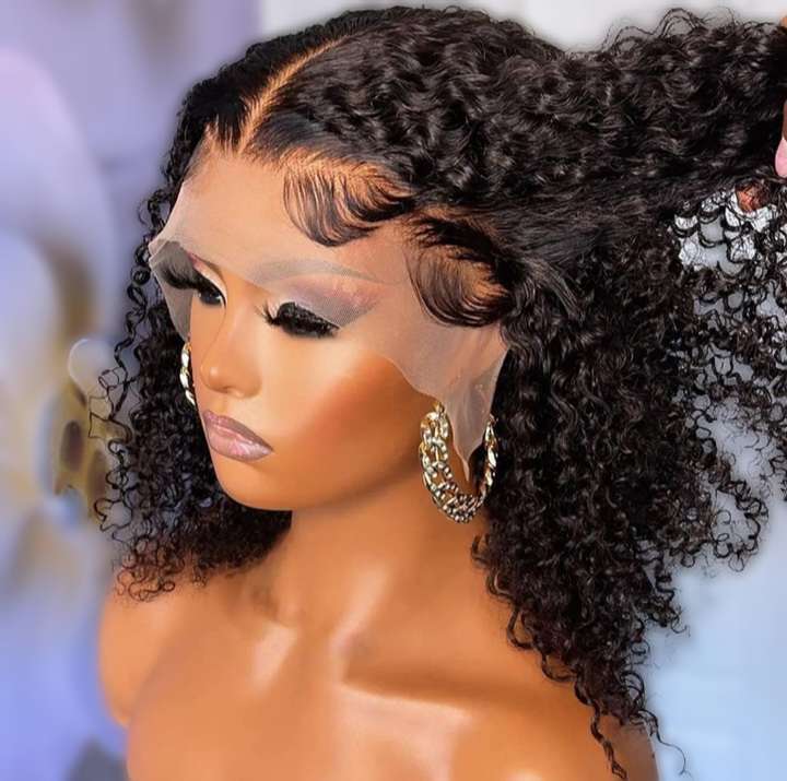 Kinky Curly Human Hair Natural Wig